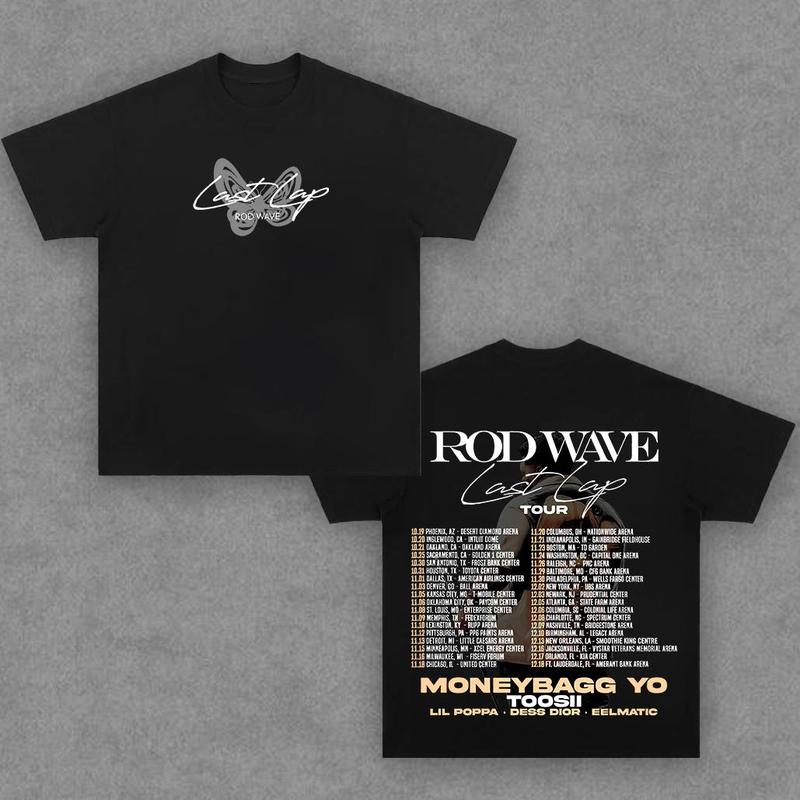 Rod Wave V1 Last Lap T-Shirt,Graphic T-Shirt, Rapper Shirt Rap Tee, Vintage Y2K, Hoodie, Sweatshirt Clothing Cotton