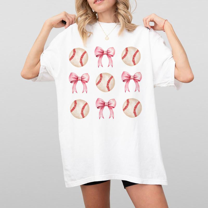 Comfort Colors Shirt, Coquette Cute Baseball Mama Shirt, Baseball Softball Bow Shirt, Gifts For Baseball Mom, Mothers Day Shirt, Baseball Season T Shi