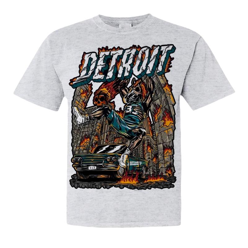 Detroit City Football Limited Edition Graphic T-Shirt, American Football Merch, Deadman's Football, Perfect for Fans of Detroit Menswear Top