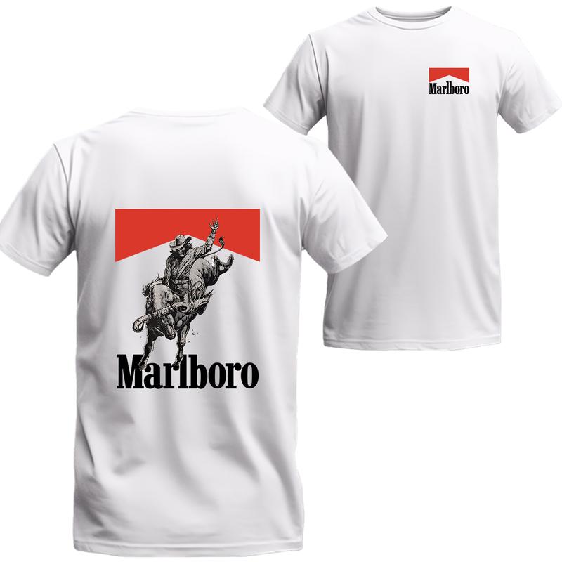 Marlboro Bone Rodeo T-shirt, Marlboro Short Sleeve Tee, Unisex Shirt, Menswear Top
