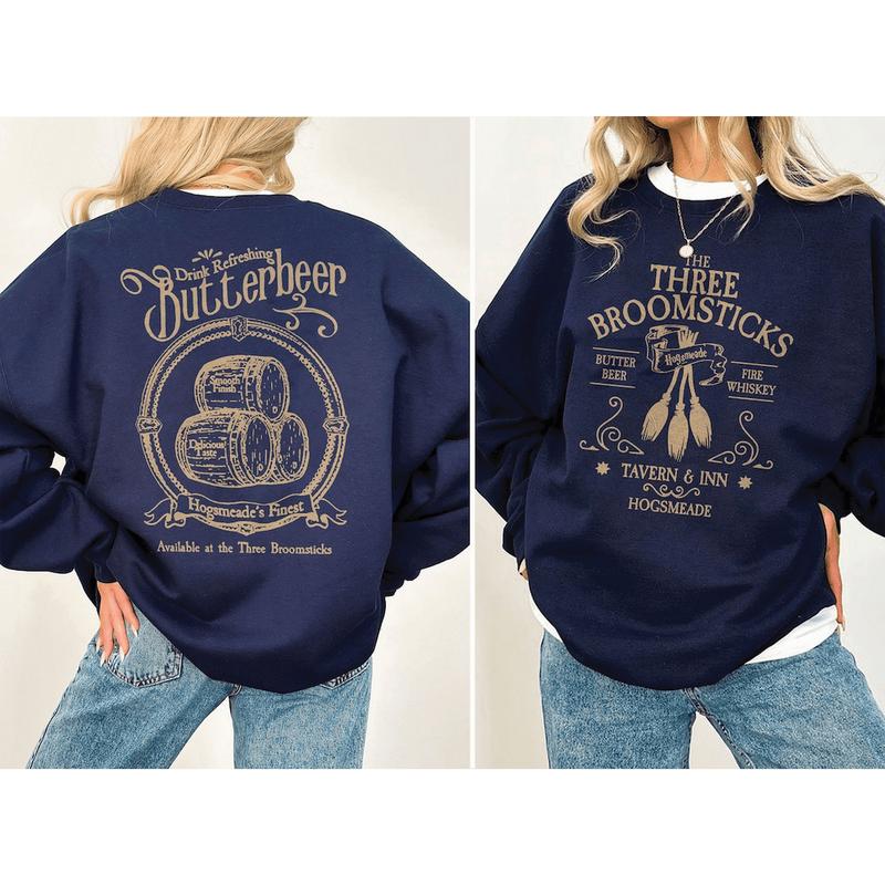 The Three Boomsticks Sweatshirt, Butterbeer Harry Potter Shirt, Wizard Shop, Broomstick Wizard Shirts, Wizard World, Universal Trip