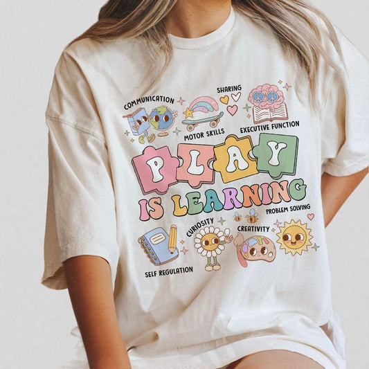 Teacher Shirt, Play Is Learning Teacher Tshirt, Back To School, Teacher Team Shirt, Gift for Teacher, Kindergarten Teacher, Teacher Appreciation Gifts