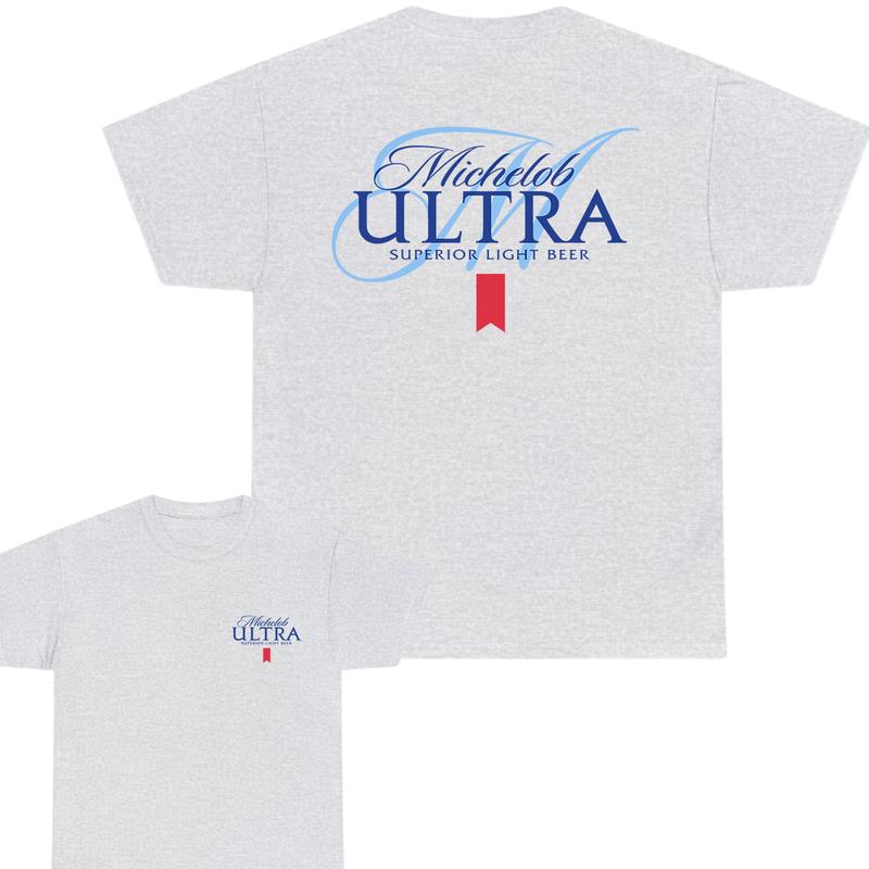 Michelob Ultra Light Beer T-Shirt, Michelob Ultra Tee, 2 Side T-Shirt, All Inclusive Styles, Choose Your Style , Full Color, For Men, For Women
