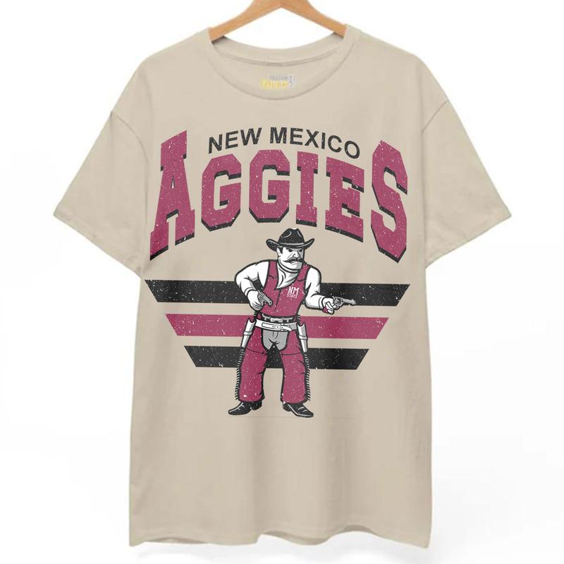 28. New Mexico State Aggies Vintage NCAA Sweatshirt, University Team Shirts, Classic Apparel Gift for Football Fans