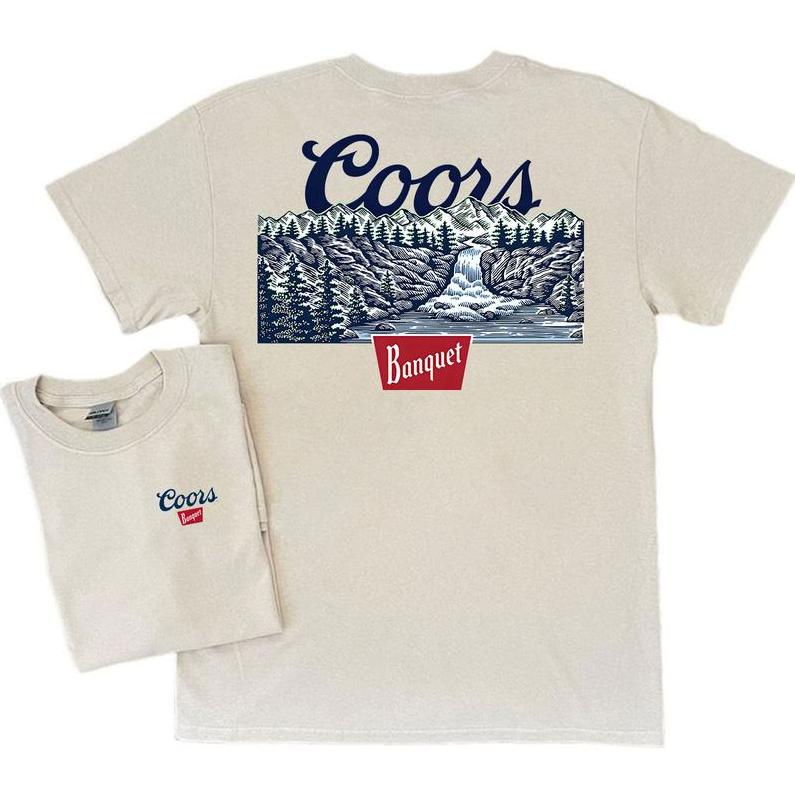 Coors Banquet Scenic Golden Colorado T-Shirt, Unisex T-Shirt, For Men, For Women Menswear Top