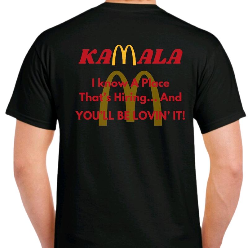 Kamala You'll be Lovin' it T-. Menswear, Crewneck Top Tshirt Cotton Casual t funny meme