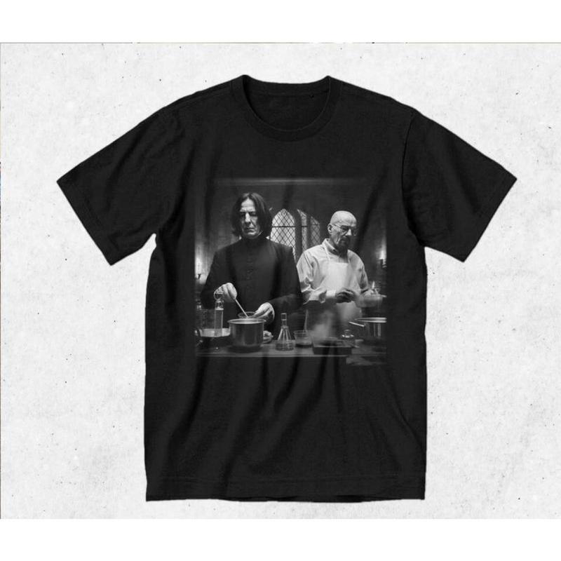 Severus Snape and Walter White in Lab Shirt Wizard House Hogwarts Breaking Bad, Wizarding Fan Funny shirt, Classic Fashion