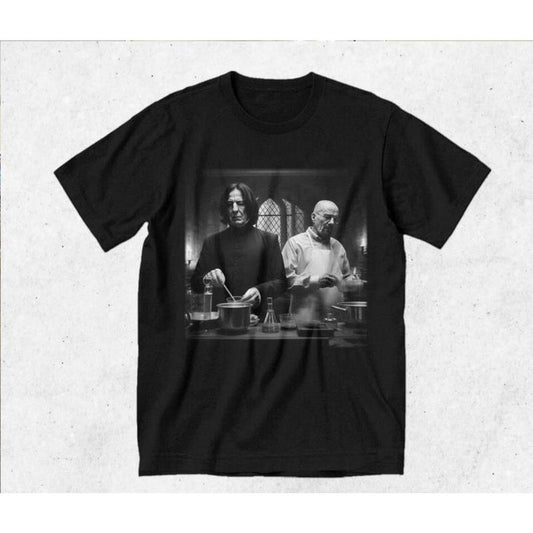 Severus Snape and Walter White in Lab Shirt Wizard House Hogwarts Breaking Bad, Wizarding Fan Funny shirt, Classic Fashion