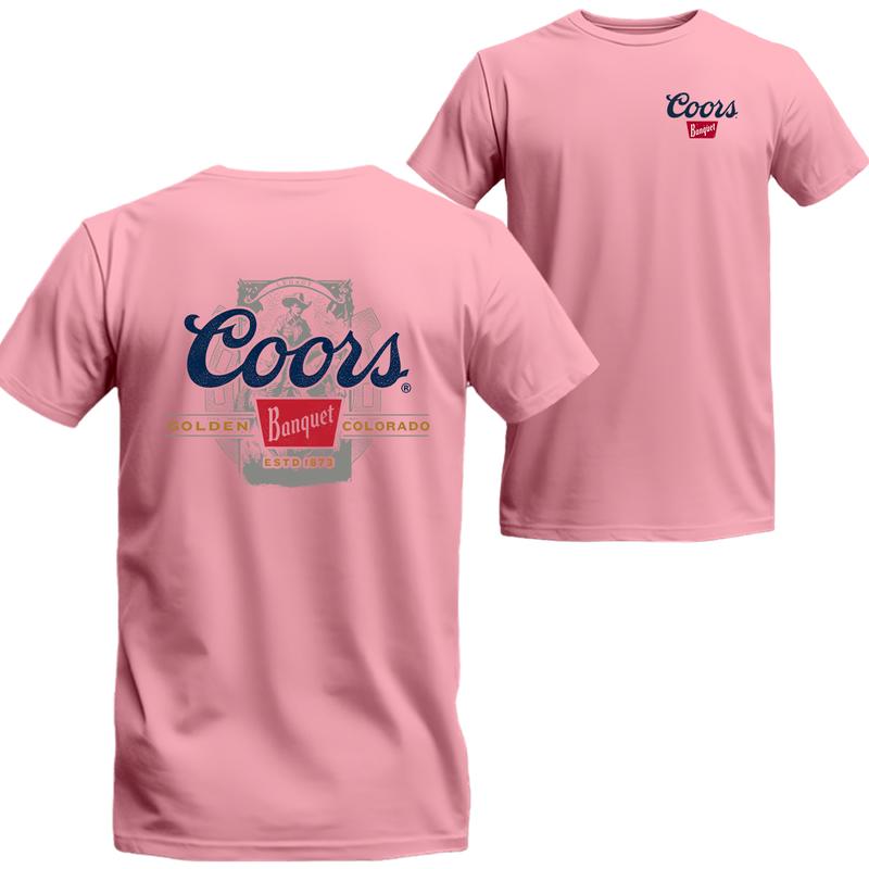 Coors Banquet Beer T-Shirt Full Colors , Coors Short Sleeve Tee, Unisex Shirt
