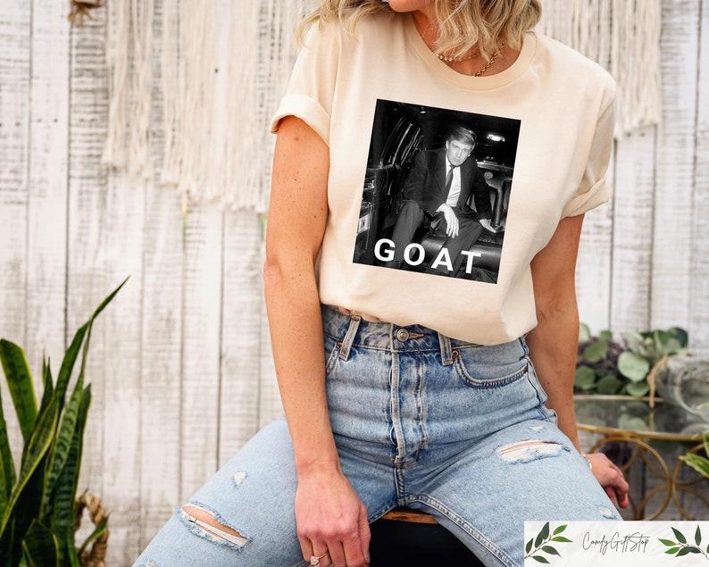 Trum 2024 Tee, Trum Goat Unisex Tee, I Stand With Trump, Trum Shooting Shirt, Trum Rally Shirt, Trum Assassination Tee, Trum Lover Tee, Short Sleeve S