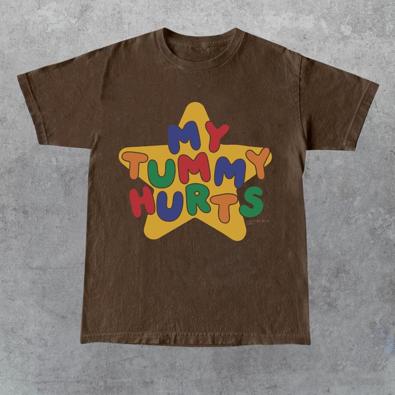 My Tummy Hurts Tee , Funny Meme Shirt, Clowncore Clothing , Clown Shirt , Kidcore Tee , Kidcore Clothes, Funny Gift For Her, Gift For Him