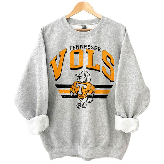 6. Tennessee Volunteers Vintage NCAA Sportswear, Graphic Basketball and Baseball Shirt, Classic Hoodie for Men and Women