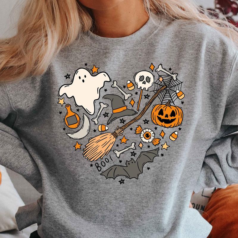 Halloween Doodles Hearth Crewneck Sweatshirt, Hoodie, T-shirt