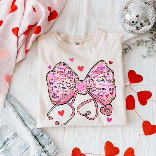 Retro Pink Nurse Sweatshirt, Loved Nurse Shirt, Nurse Valentines Day Crewneck, Valentine Nurse Sweaters, Nicu Labor Peds Gift, RN Gift, Gift For Her