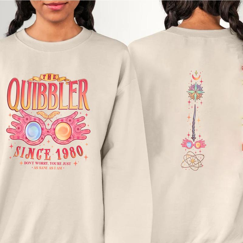 HP Luna Lovegxxd 2 Sides Wizard Sweatshirt Hoodie Shirt, gift for fan Cotton Fit Womenswear