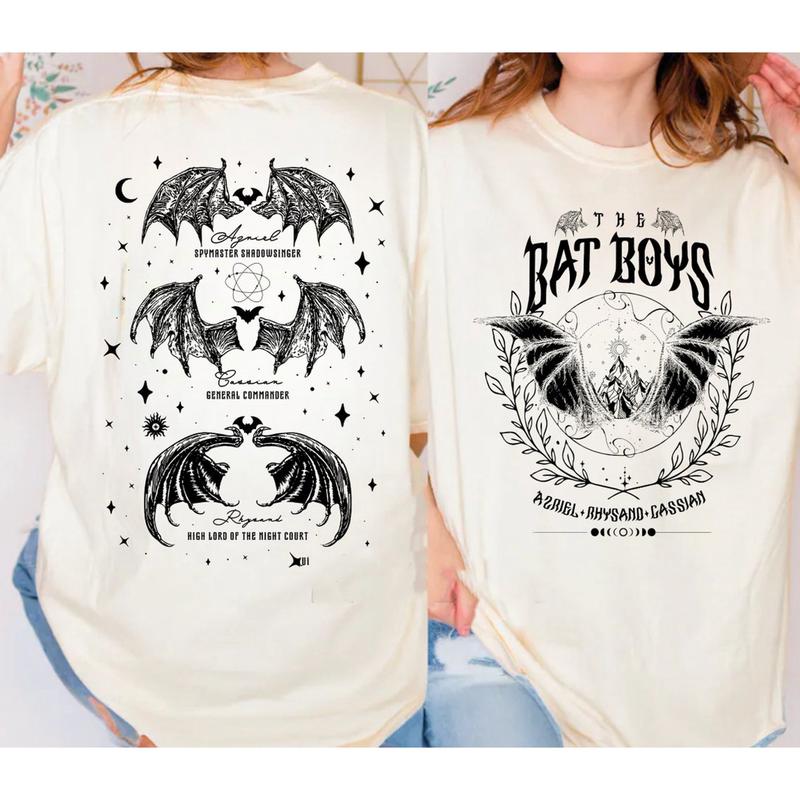 The Bat Boys Shirt, The Night Court Acotar Shirt, Acotar the Bat Boy Cotton Fabric