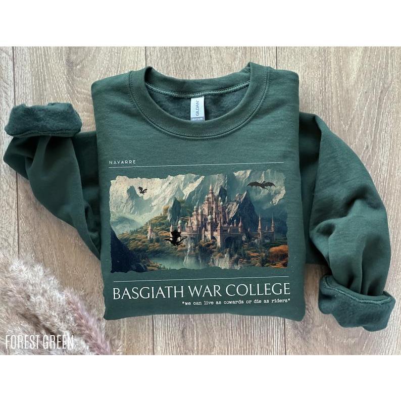 Fourth Wing Sweatshirt (OFFICIALLY LICENSED) Basgiath War College Sweatshirt, Iron Flame Crewneck Sweater, Fourth Wing Merch, Xaden Riorson