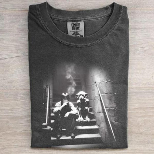 Funny Harry and Dobby Shirt , Vintage Y2K Shirt, Unisex T-Shirt
