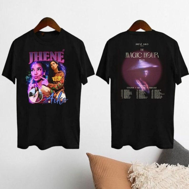 Jhene Aiko The Magic Hour Tour 2024 Shirt, Jhene Aiko 90s Vintage Tee, Jhene Aiko Fan Gift, Jhene Aiko 2024 Concert Shirt, Jhene Aiko Merch , Free Shi