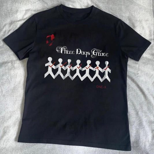 Vintage Three Days Grace band One-X Unisex Cotton T-shirt All Size S to 5XL , Band Heavy Metal Shirt, Three Days Grace band 90s shirt, gift for her, R
