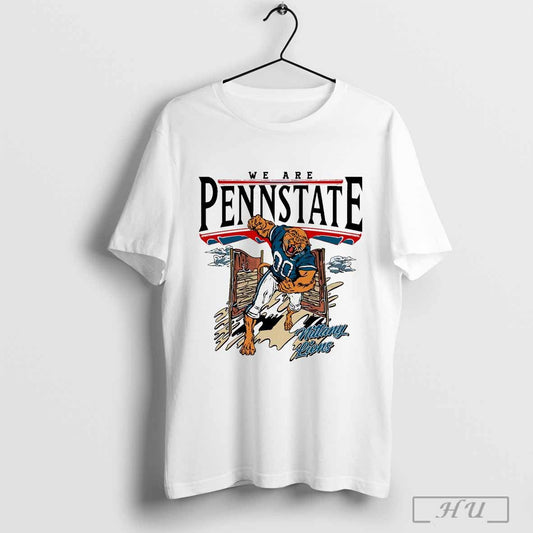 Penn State Nittany Lions Football We Are Penn State Mascot Vintage Painting T Shirt