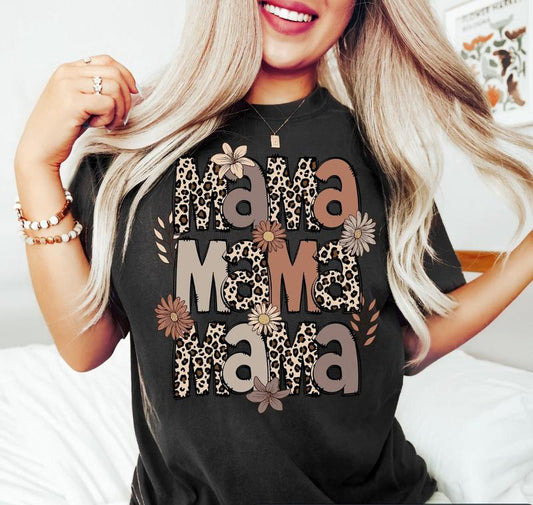 Leopard Mama Shirt, Mothers Day Shirt, Retro Mama Shirt, Motherâ€™s Day Gift, Mom Life Shirt, Motherhood Shirt, Mom Sweatshirt, Gift For Mama Menswear T