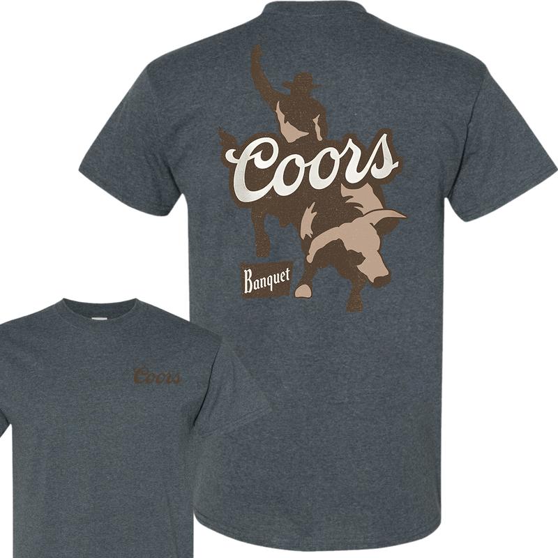 Coors Banquet Rodeo Bull Rider Front and Back T-shirt, Unisex T-shirt, For Men, For Women