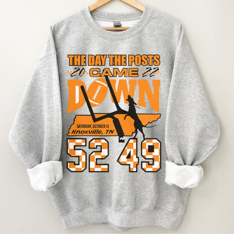 The Day The Posts Came Down Shirt â€“ Not Today Saban Tennessee Vols Short Sleeve SweaterShirt