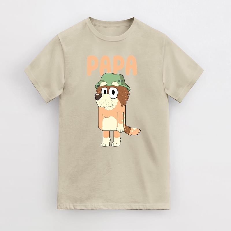 Papa Bluey Dad Tee, Bluey Bingo Family Cool Papa Club Gift For Fathers Day T-Shirt