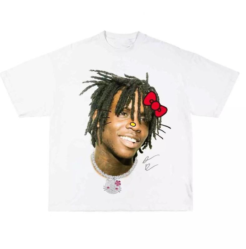 Kitty Chief T-Shirt Where Street Style Meets Cool Rap Tee Big Face