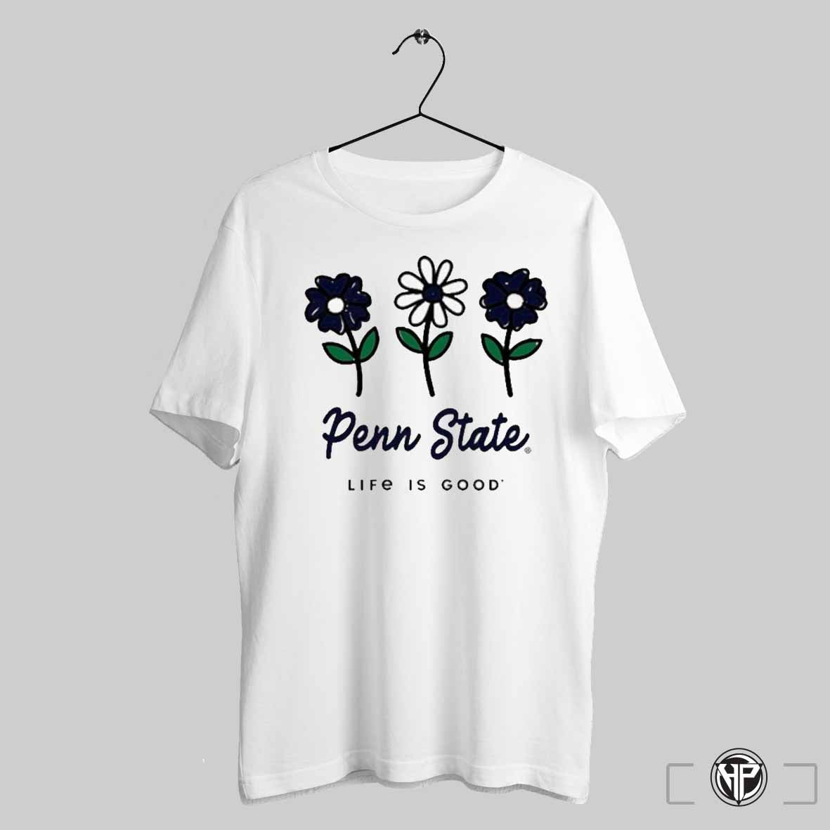 Penn State Life Is Good White Flower Shirt Trending Sweatshirt
