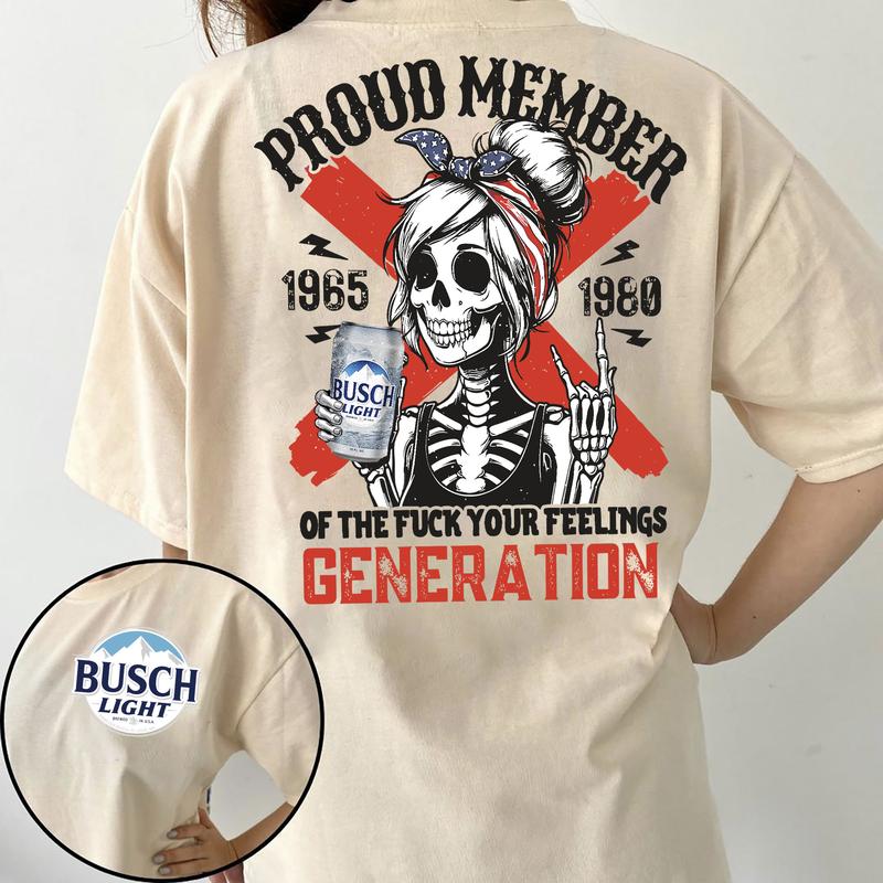 Gen X BusDrink Shirt Generation X FAFO Two Side Tee, Casual Gen X T-Shirt for GenX Enthusiasts