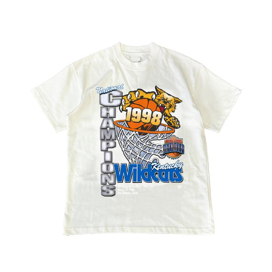Vintage NCAA 1998 Final Four Kentucky Wildcats Locker Vintage Tubular T-Shirt Cotton Short-sleeve Retro Streetwear Tshirt Menswear Top unisex t-shirt