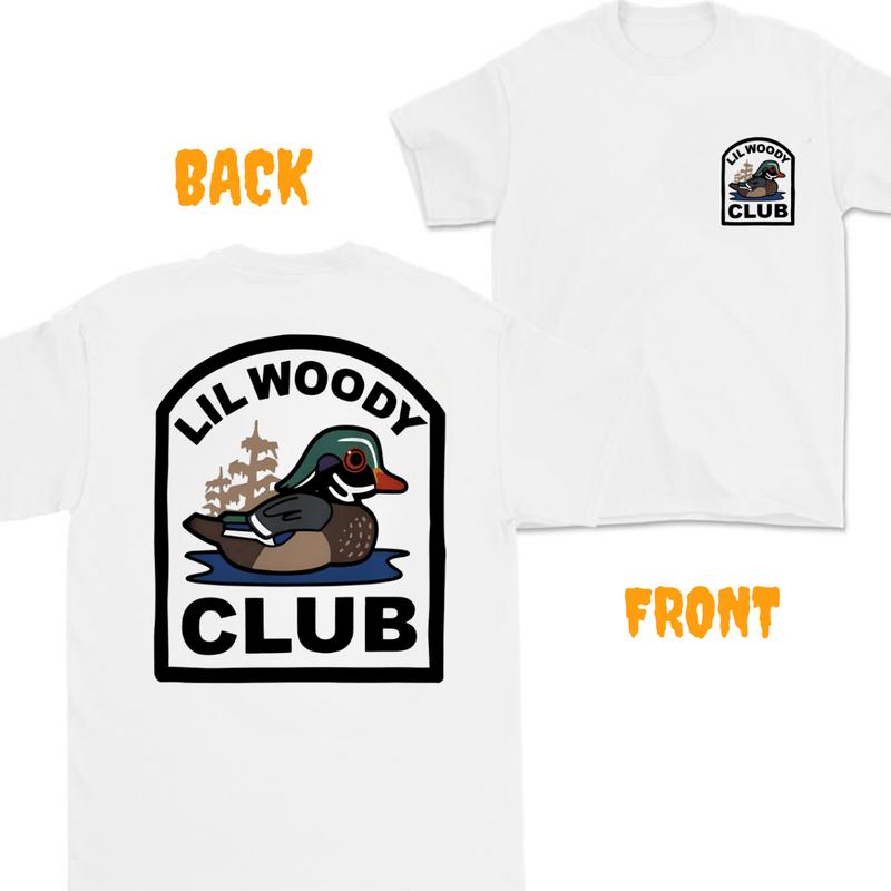 Lil Woody Club SHort  Sleeve Tee ,Vintage T-shirt - Unisex, T-shirt 2 side - T-shirt For Men , Unisex T-shirt, Classic Cotton