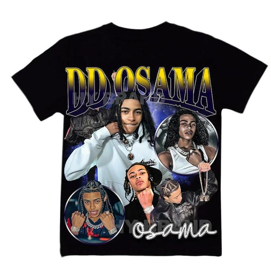 DD Osama Rapper Hip Hop Streetwear Unisex T-shirt