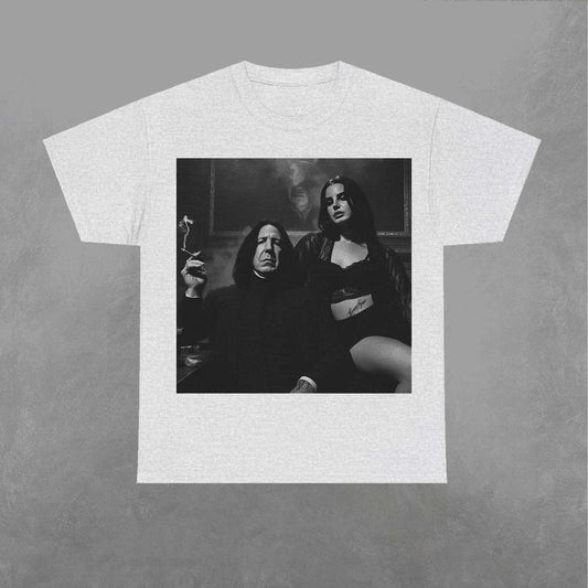 Snape Smokin Shirt, Snape Shirt, Wizard House TShirt, Wizarding Fan, Retro Funny Movie Graphic Shirt Classic Fabric Menswear Top