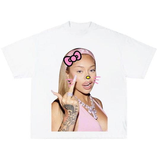 Lattooo Pink Kitty Tee Elevate Your Super Star Rap Look