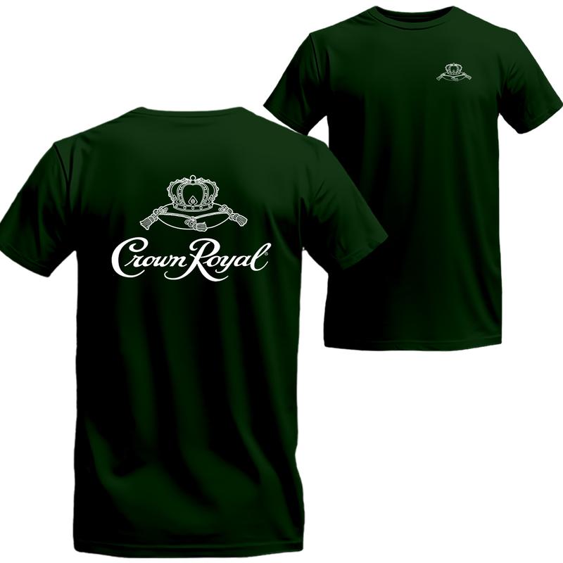 Crown Royal Black And White Logo T-shirt, Crown Royal Short Sleeve Tee, Beer Shirt Viral Menswear Top