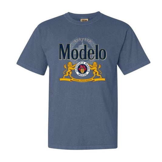 Men's Casual Fit T-Shirt with Modelo Beer Heritage Design - Menswear, Top