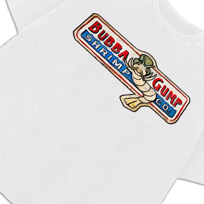 Forrest Gump Bubba Shrimp Co. Vintage Movie Graphic Design T-Shirt Classic movie Cotton Crewneck Shirt Menswear Top Original Polyester