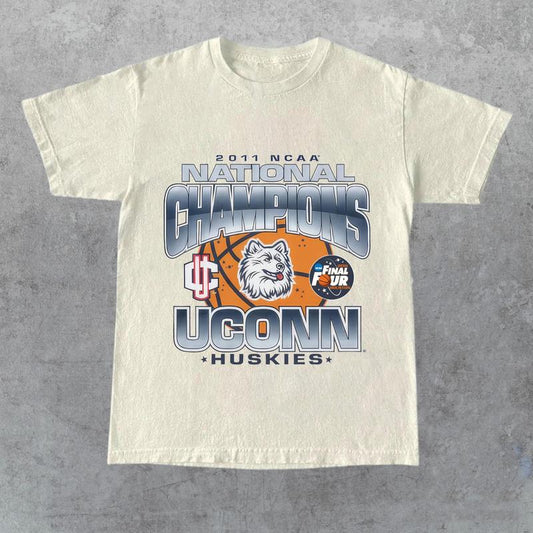 INTAGE 90S UCONN '11 NCAA CHAMPS FINAL FOUR, Gift for Her, Gift for Him, Gift for Fan