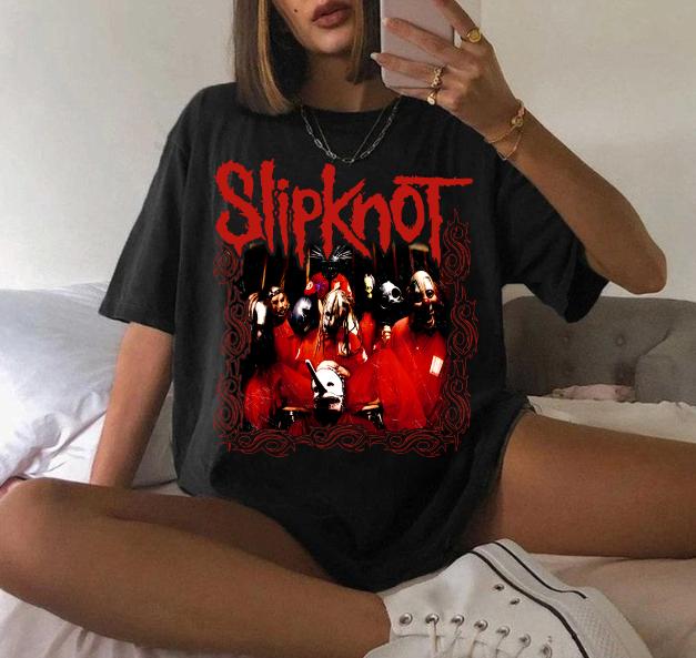 Slipknot Rock Band Frame Album Mens Metal Tee Unisex Cotton Shirt