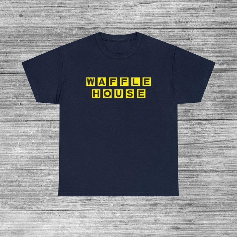 Waffle House T-Shirt Unisex Humor T-Shirt S-, Fights Fight Come For The Waffles Fight Club Funny Gift, Meme Christmas Present Idea Shirt