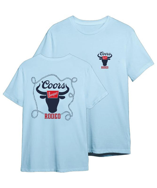 Coors Rodeo Rope T-shirt - 2 Side - Fashion Varieties - Choose Your Color - High Performance Apparel - Extensive Size Options - Shared Styles