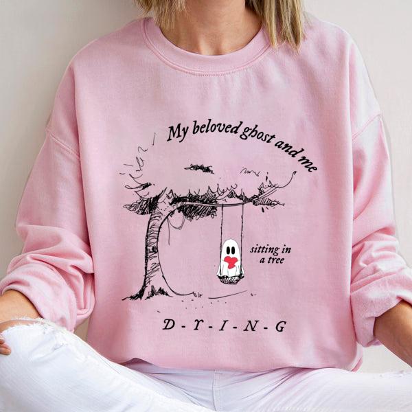 Halloween Spooky Shirt, Halloween Cute Ghost Shirt, Halloween Song Lyrics Shirt