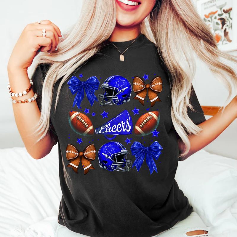 School Spirit Shirts, Coquette Football Shirt, Fall Football Graphic Tee, Football Mom, Football Mama, Game Day Shirt, Cheer Mom Shirt