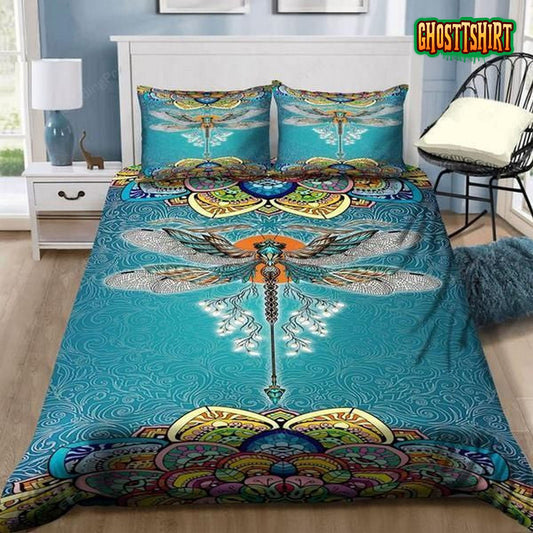 Dragonfly Art Bed Sheets Spread Duvet Cover Bedding Set