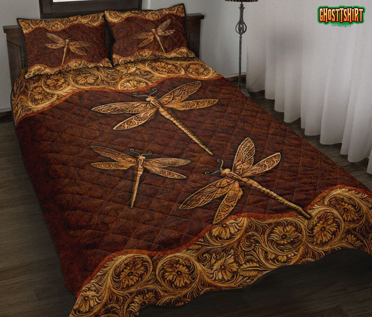 Dragonfly Brown Bedding Set