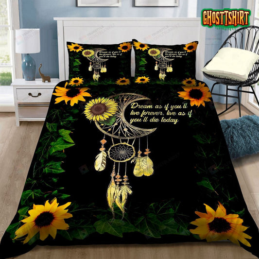 Dream Catcher Sunflower Dream As Today Bed Sheets Duvet Cover Bedding Set