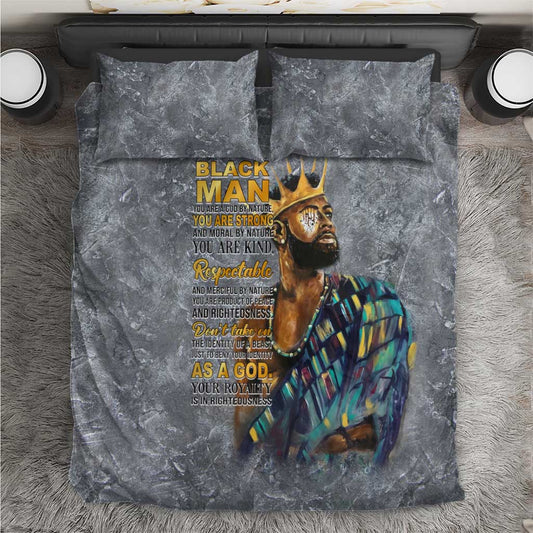 Black Man Africa Bedding Set Naturally King DT02